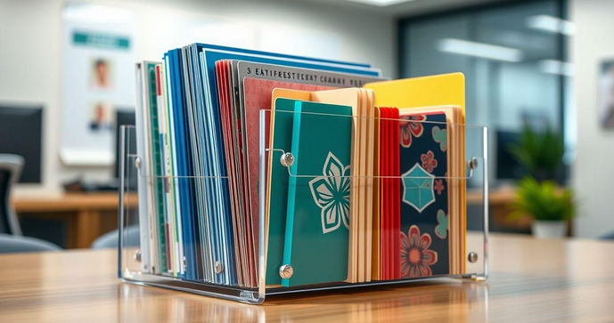 Porta Folder Acrílico como Solução Prática para Organização Porta Folder Acrílico como Solução Prática para Organização