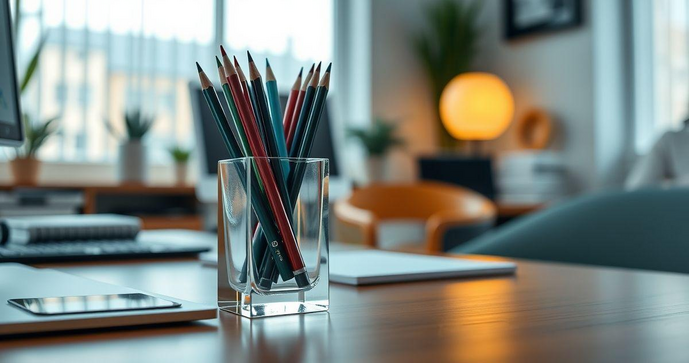 Porta Lápis de Acrílico: Como Escolher o Ideal para Organizar Seu Espaço de Trabalho Porta Lápis de Acrílico: Como Escolher o Ideal para Organizar Seu Espaço de Trabalho